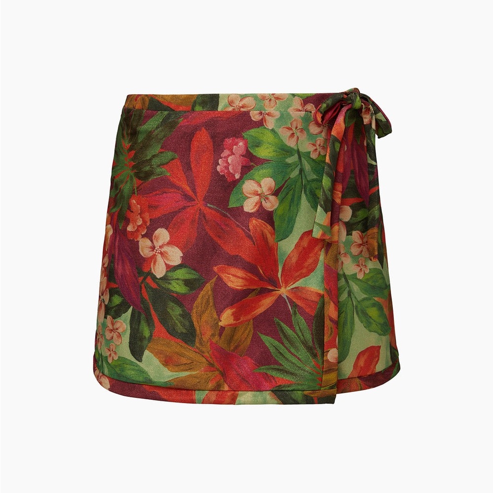 Onia Tropical Wrap Mini Skirt - Picture 2 of 5